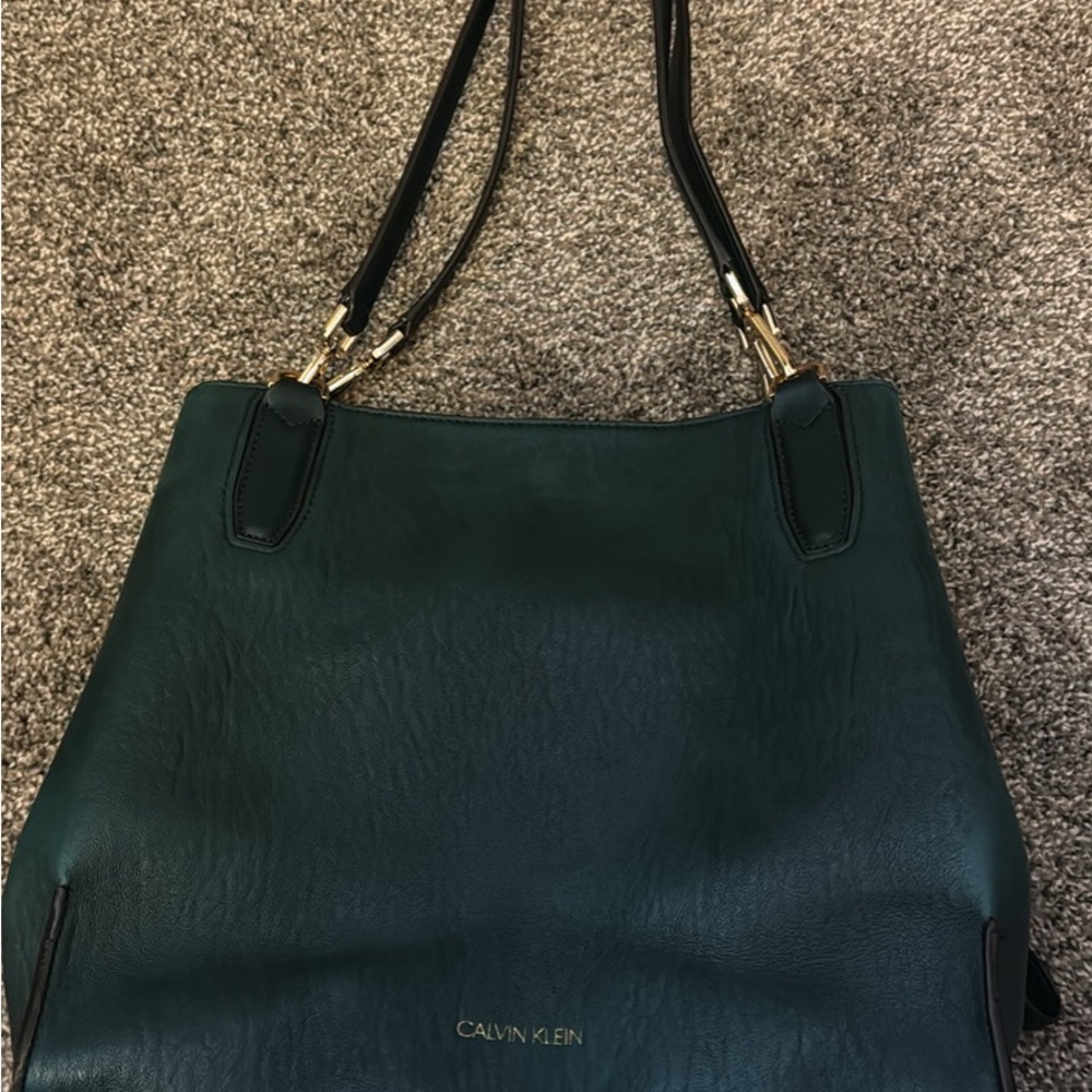 Calvin Klein Dark Green Shoulder Bag